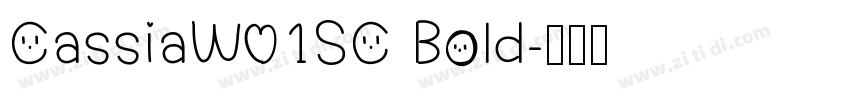 CassiaW01SC Bold字体转换